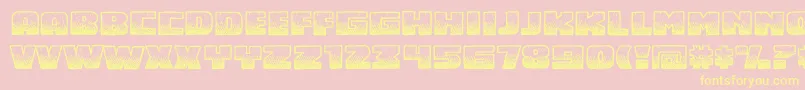 Midnsbrg Font – Yellow Fonts on Pink Background