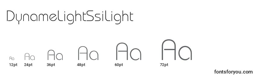 DynameLightSsiLight Font Sizes