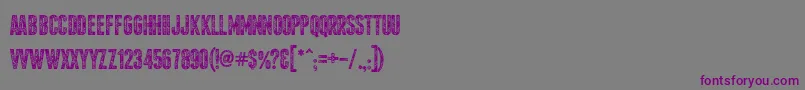 Шрифт Cortina – фиолетовые шрифты на сером фоне