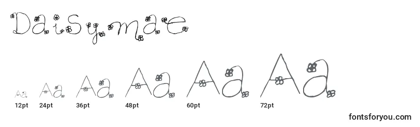 Daisymae Font Sizes