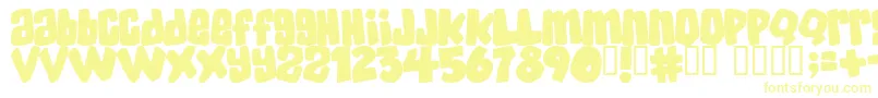 Czcionka Skatd – żółte czcionki