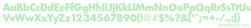 LimerickserialXboldRegular Font – Green Fonts on White Background