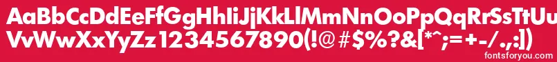 LimerickserialXboldRegular Font – White Fonts on Red Background