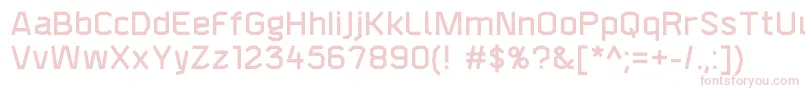 F4aagentdemi Font – Pink Fonts on White Background