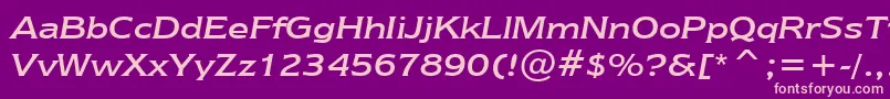 Подробнее о шрифте NewtextRegularItalicBt Шрифт NewtextRegularItalicBt – розовые шрифты на фиолетовом фоне