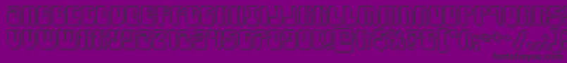 Forcemajeureengrave Font – Black Fonts on Purple Background