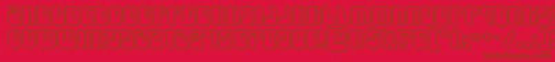 Forcemajeureengrave-fontti – ruskeat fontit punaisella taustalla