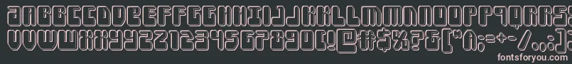 Forcemajeureengrave Font – Pink Fonts on Black Background