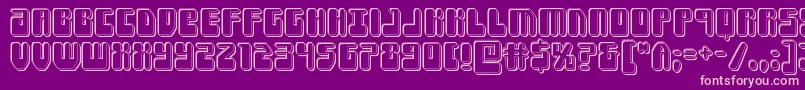 Forcemajeureengrave Font – Pink Fonts on Purple Background
