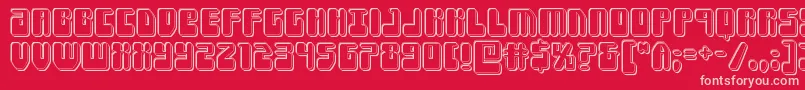 Forcemajeureengrave Font – Pink Fonts on Red Background