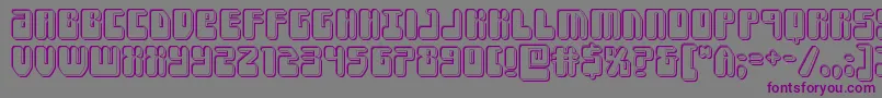 Forcemajeureengrave Font – Purple Fonts on Gray Background