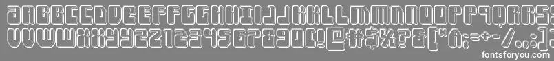 Forcemajeureengrave Font – White Fonts on Gray Background