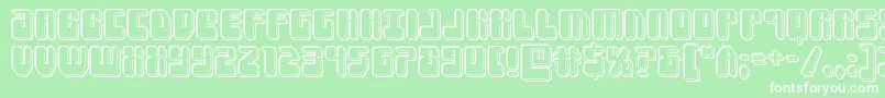 Forcemajeureengrave Font – White Fonts on Green Background