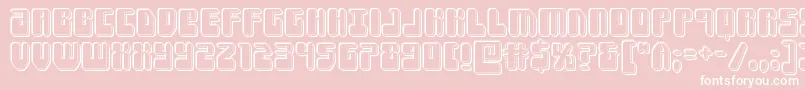 Forcemajeureengrave Font – White Fonts on Pink Background