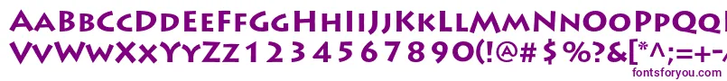 LithosproBold Font – Purple Fonts on White Background