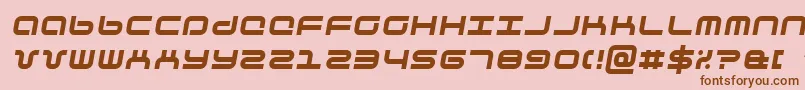 Шрифт PhuturaItalic – коричневые шрифты на розовом фоне