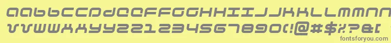 Шрифт PhuturaItalic – серые шрифты на жёлтом фоне
