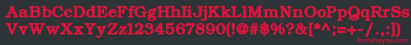 ErBukinist866Bold Font – Red Fonts on Black Background