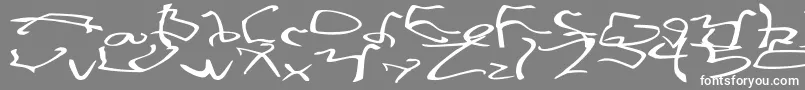 StretchedStrungWide Font – White Fonts on Gray Background