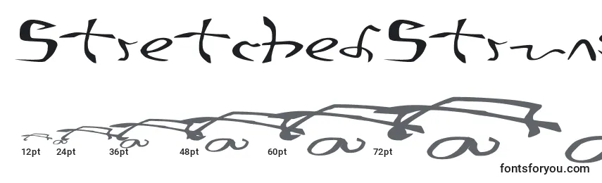 StretchedStrungWide Font Sizes