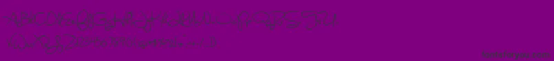 SweetlyBrokenSemibold-Schriftart – Schwarze Schriften auf violettem Hintergrund