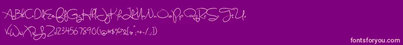 fuente SweetlyBrokenSemibold – Fuentes Rosadas Sobre Fondo Morado