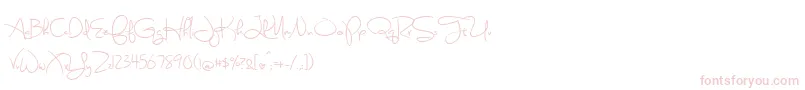 fuente SweetlyBrokenSemibold – Fuentes Rosadas Sobre Fondo Blanco