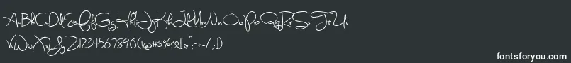 SweetlyBrokenSemibold-Schriftart – Weiße Schriften