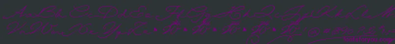 Шрифт Wolframia – фиолетовые шрифты на чёрном фоне