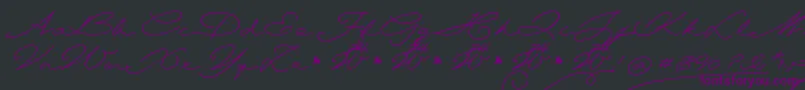 Wolframia Font – Purple Fonts on Black Background