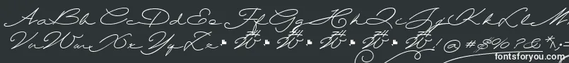 Шрифт Wolframia – белые шрифты на чёрном фоне