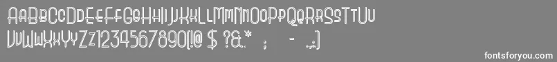 ParkOfVictoryNormal Font – White Fonts on Gray Background