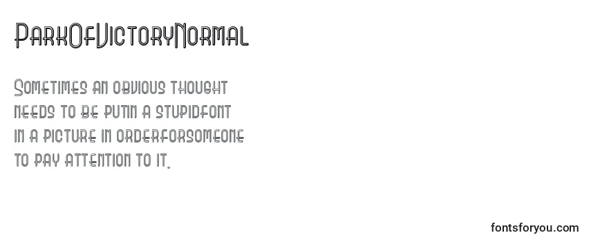 ParkOfVictoryNormal Font