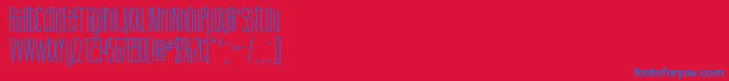 SuvaSsi Font – Blue Fonts on Red Background