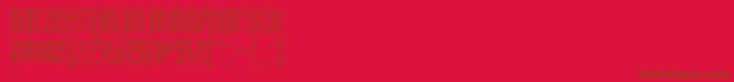 SuvaSsi Font – Brown Fonts on Red Background