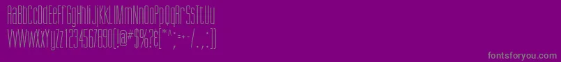 SuvaSsi-Schriftart – Graue Schriften auf violettem Hintergrund