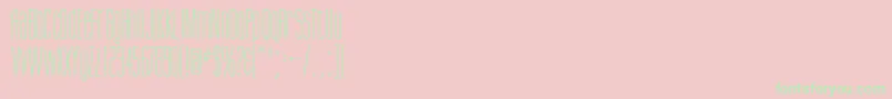 SuvaSsi Font – Green Fonts on Pink Background