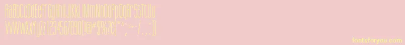 SuvaSsi Font – Yellow Fonts on Pink Background