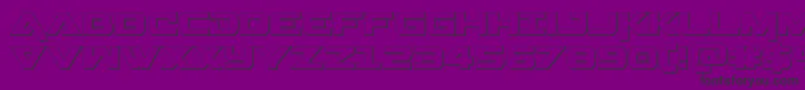 Gemina3D Font – Black Fonts on Purple Background