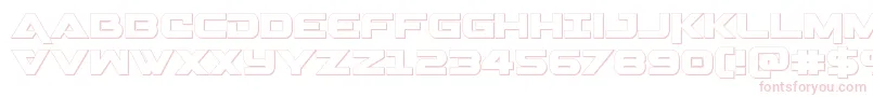 Gemina3D Font – Pink Fonts on White Background