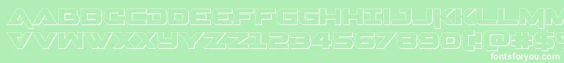 Gemina3D Font – White Fonts on Green Background