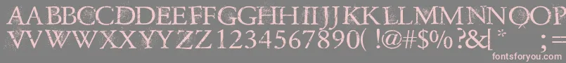 DustOverhaulPersonnalUseVersion Font – Pink Fonts on Gray Background