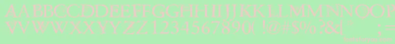 DustOverhaulPersonnalUseVersion Font – Pink Fonts on Green Background