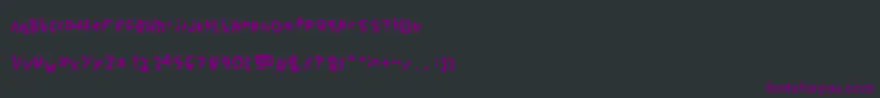 Fonte SdAutoPilot – fontes roxas em um fundo preto