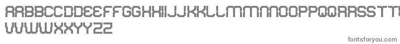 RixonFreePromo-fontti – harmaat kirjasimet valkoisella taustalla