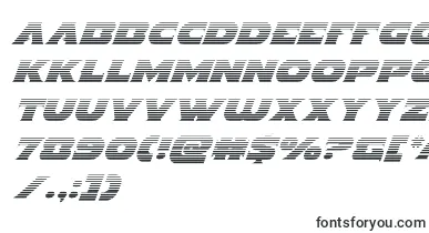  Indigodemongradital font
