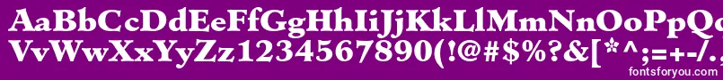 fuente MinisterstdBlack – Fuentes Blancas Sobre Fondo Morado