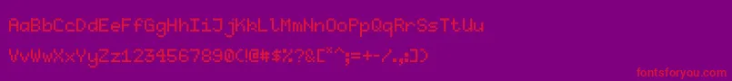 Kubasta Font – Red Fonts on Purple Background