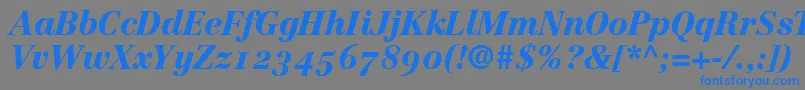 CenturyRepriseBlackosSsiNormal Font – Blue Fonts on Gray Background