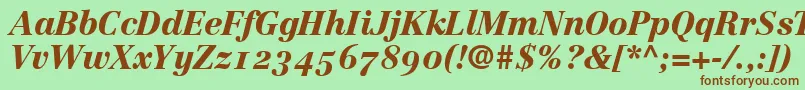 CenturyRepriseBlackosSsiNormal Font – Brown Fonts on Green Background